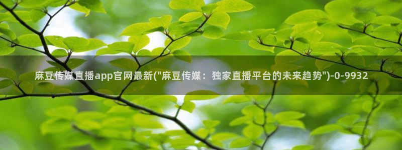 麻豆传媒公司av官网：麻豆传媒直播app官网最新(\